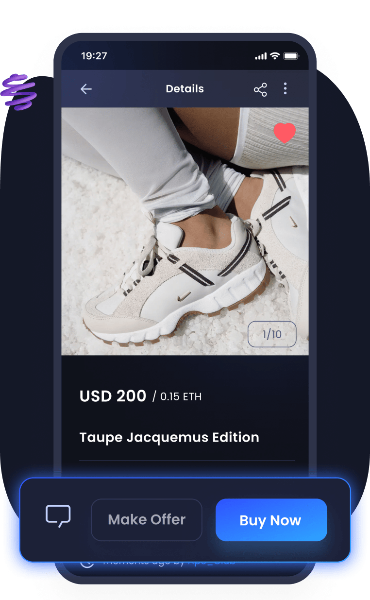 Dee.Market app showing a product listing